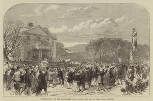 Christening of the Manchester and Salford Life Boat in Peel Park, Salford by Sir John Charles Robinson